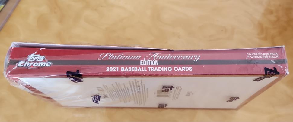 Openned Topps Chrome Platinum 70th Anniversary 2021