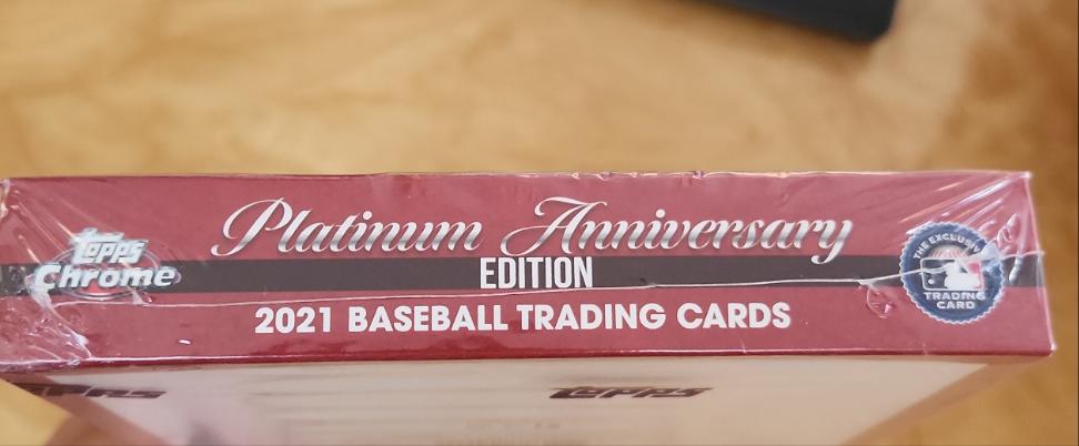 Openned Topps Chrome Platinum 70th Anniversary 2021