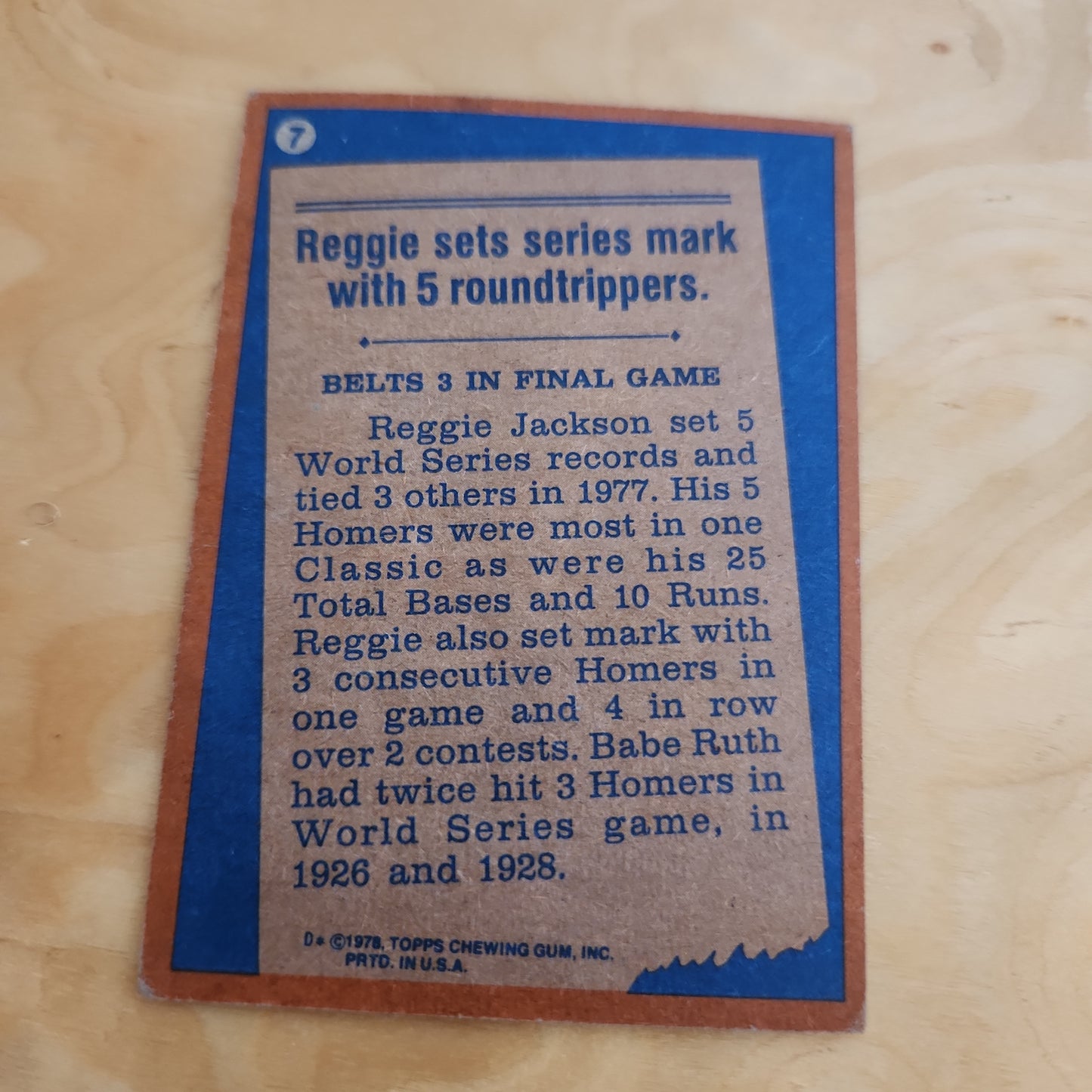 Topps Reggie Jackson #7