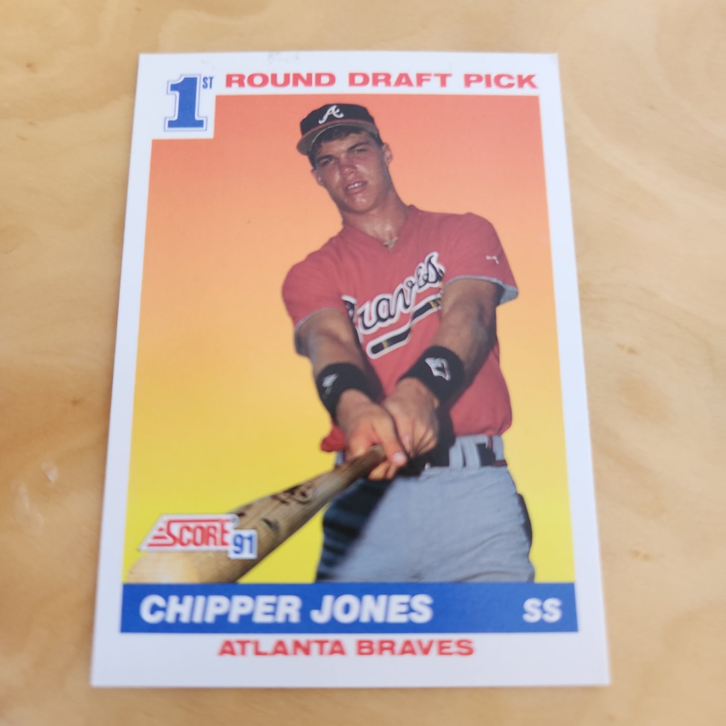 Score 91 1st Round Drafy Pick Chipper Jones #671