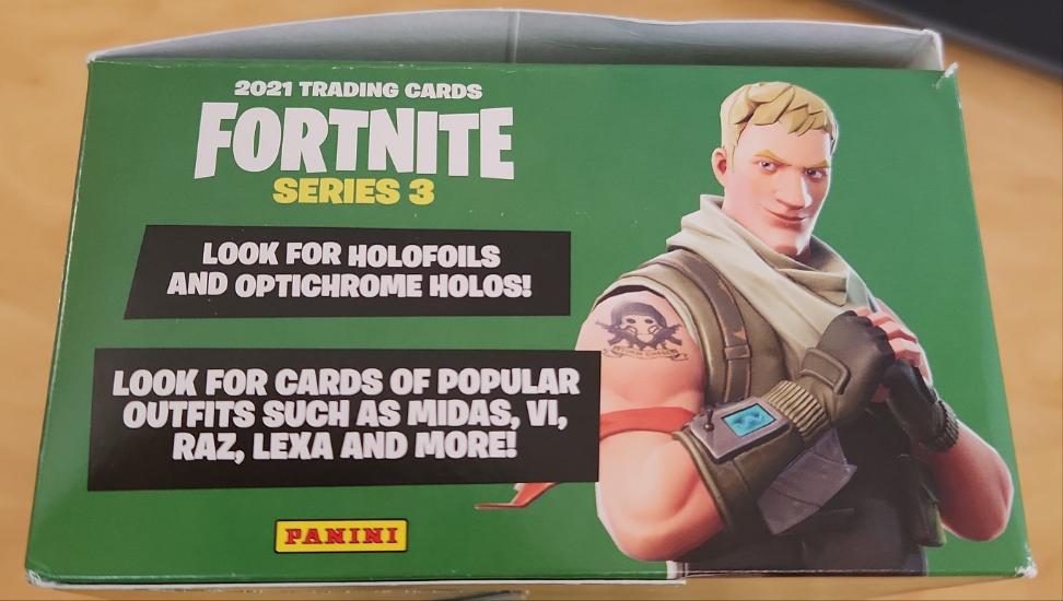 Openned Panini Epic Games Fortnite Series 3