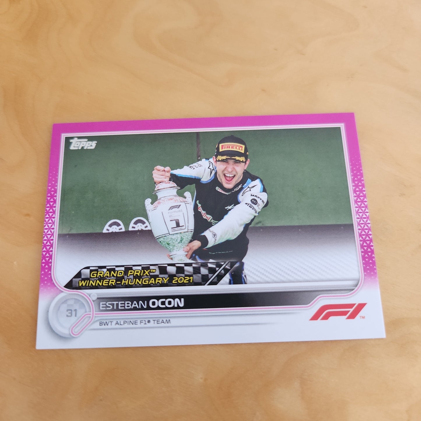 Topps Purple Estaban Ocon 017/150 #161