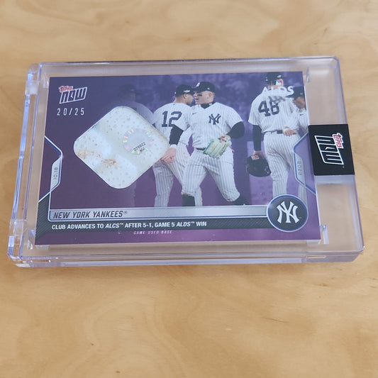 Topps Now ALDS Purple Relic New York Yankees 20/25 #1098C