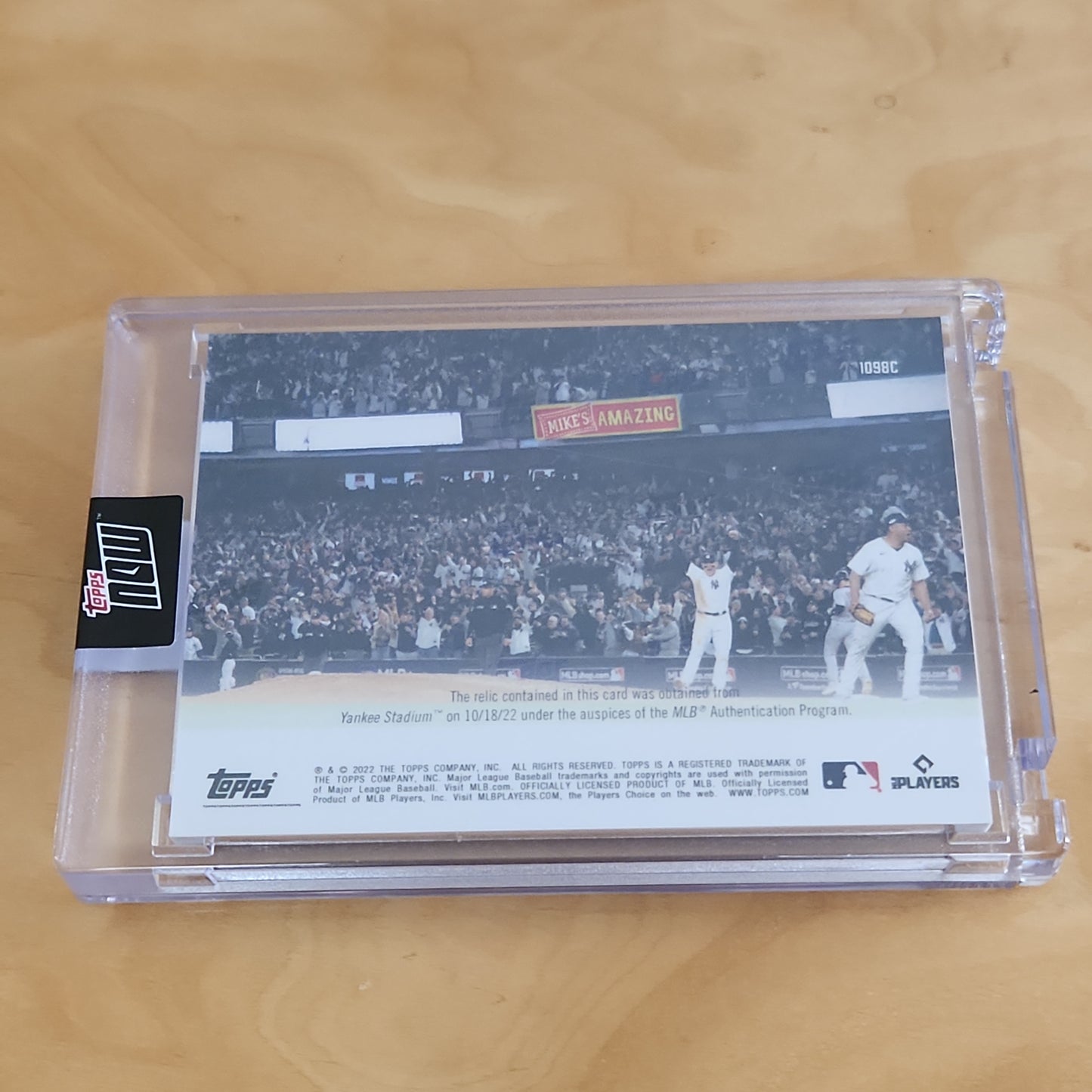 Topps Now ALDS Purple Relic New York Yankees 20/25 #1098C