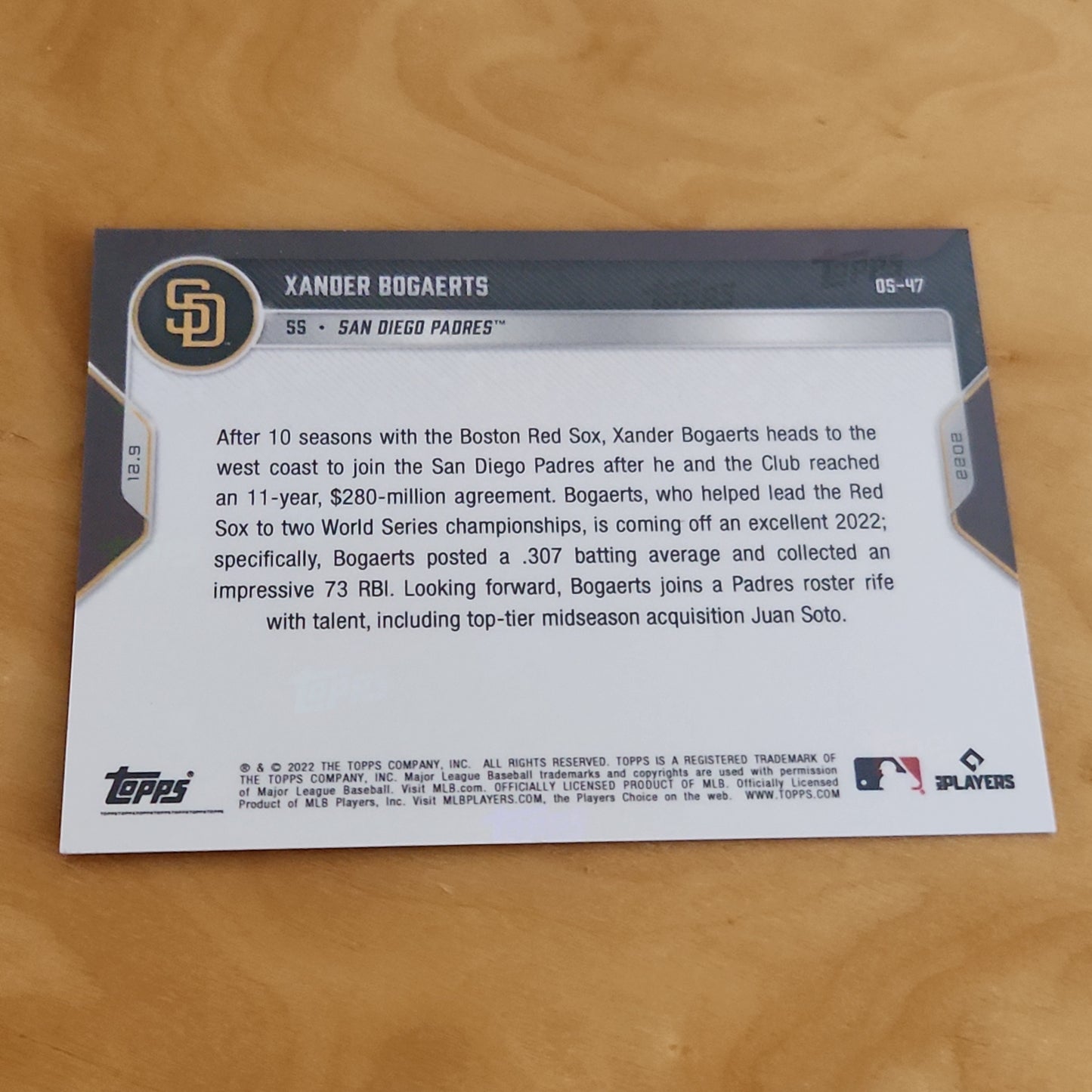 Topps Now Purple Xander Bogaerts 13/25 #OS-47
