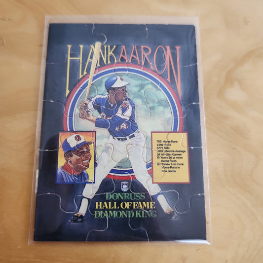 Donruss Puzzle Hall Of Fame Diamind Kings Hank Aaron