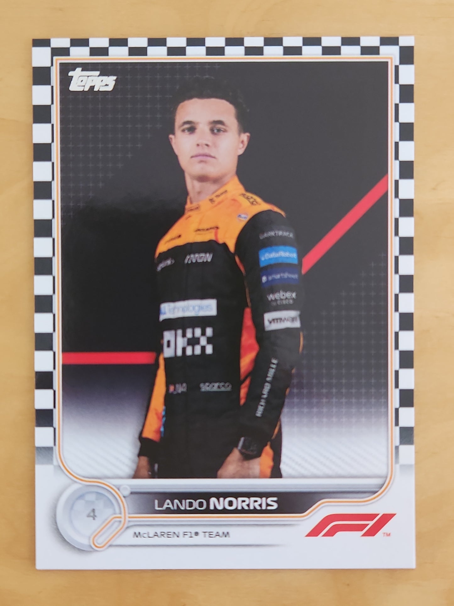 2022 Topps Lando Norris #33 Checker Flag