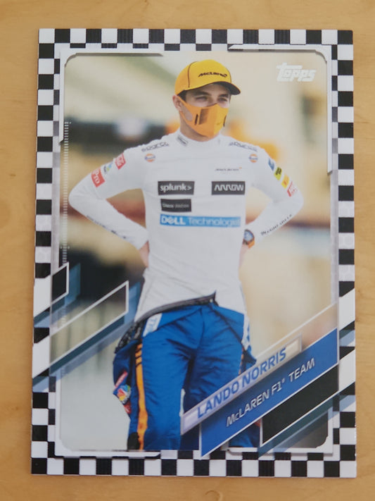 2021 Topps Lando Norris #52 Checker Flag