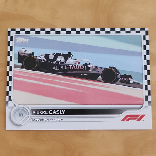 2022 Topps F1 Pierre Gasly #121 Checker Flag