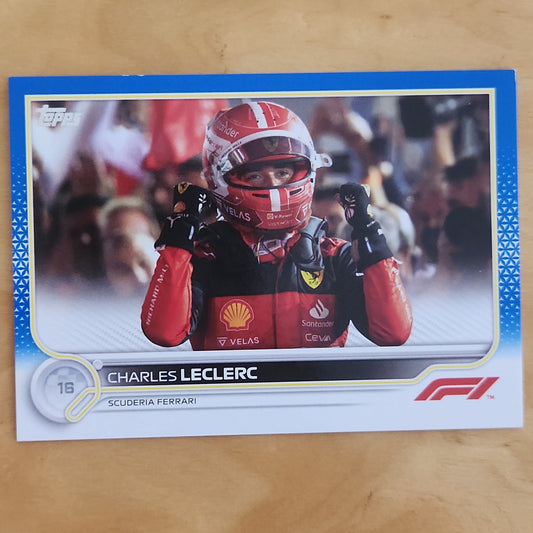 2022 Topps F1 Charles Leclerc #27 Blue Parallel 45/99