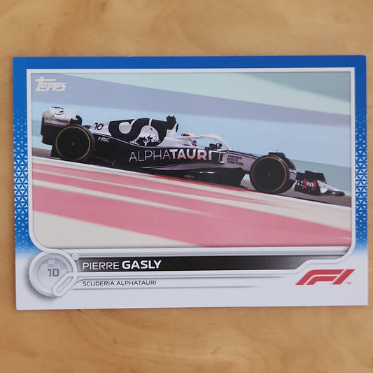 2022 Topps F1 Pierre Gasly #121 Blue Parallel 10/99