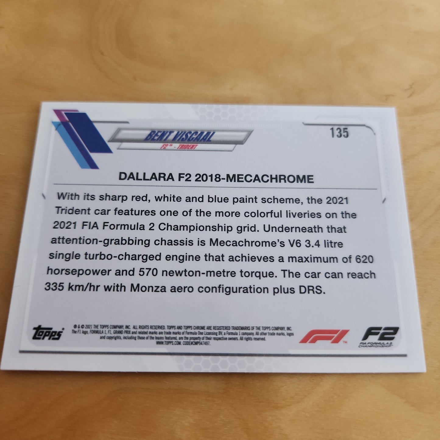 Topps Chrome Checkered Refractor Bent Viscaal #135