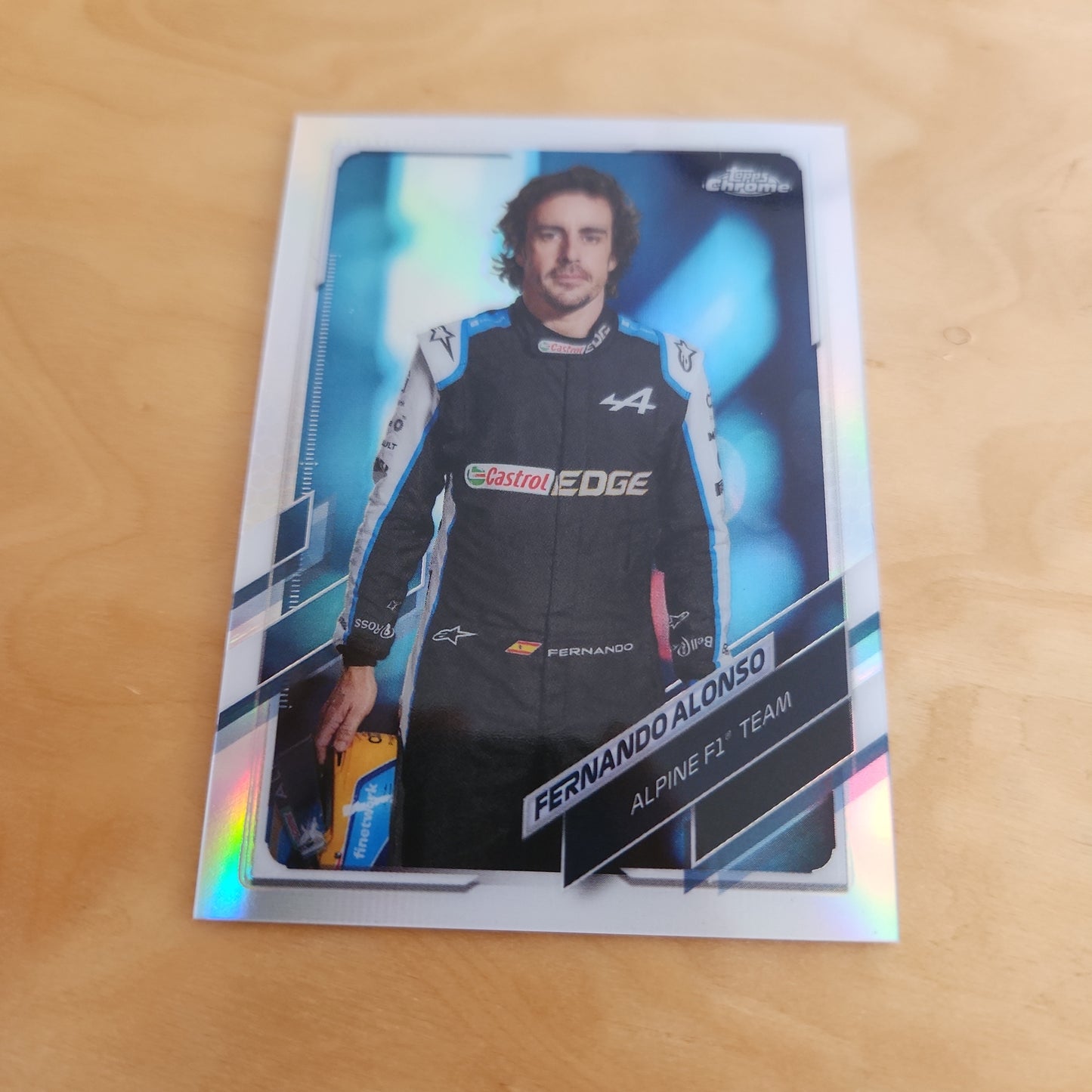 Topps Chrome Refractor Fernando Alonso #9