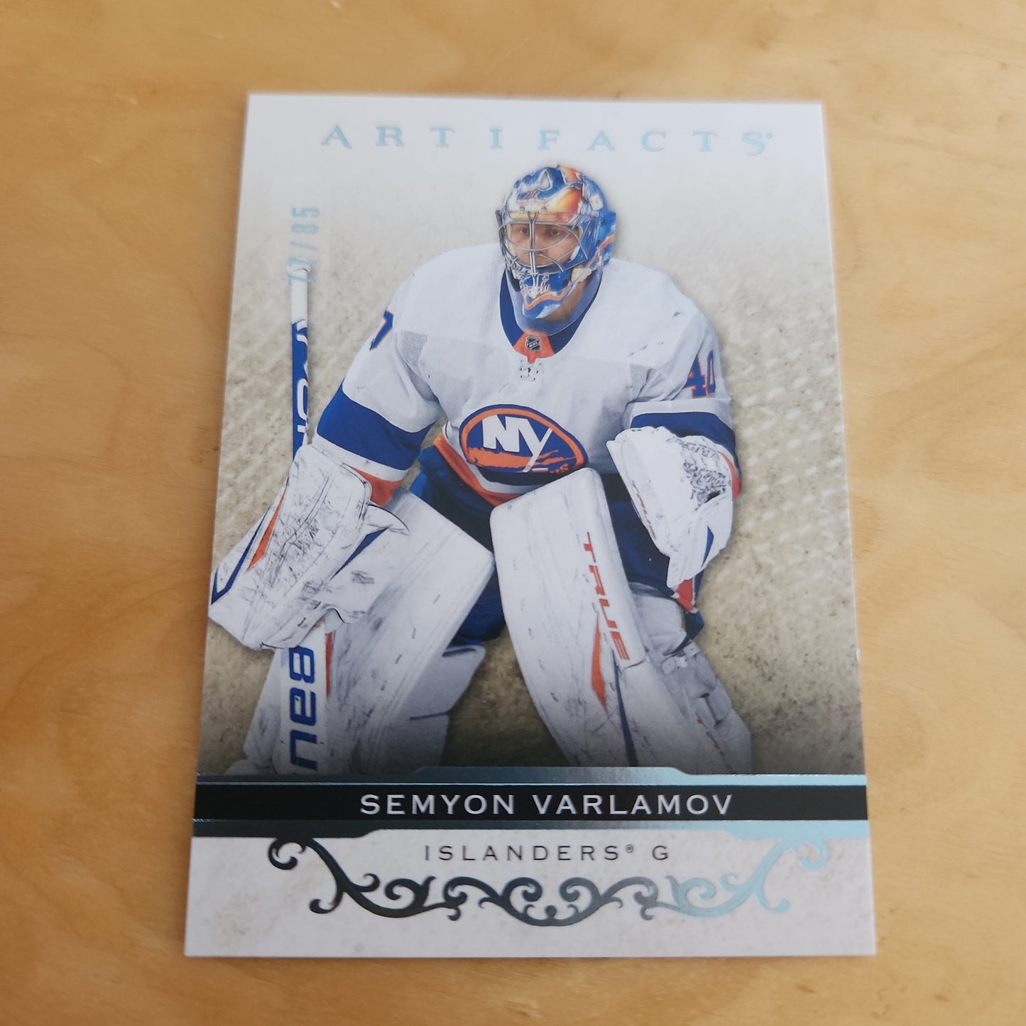 Upper Deck Artifacts Blue Semyon Varlamov 77/85 #13