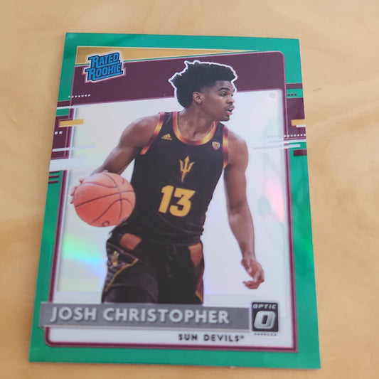 Panini Prizm Optic Green Rated Rookie Draft Picks Josh Christopher #222