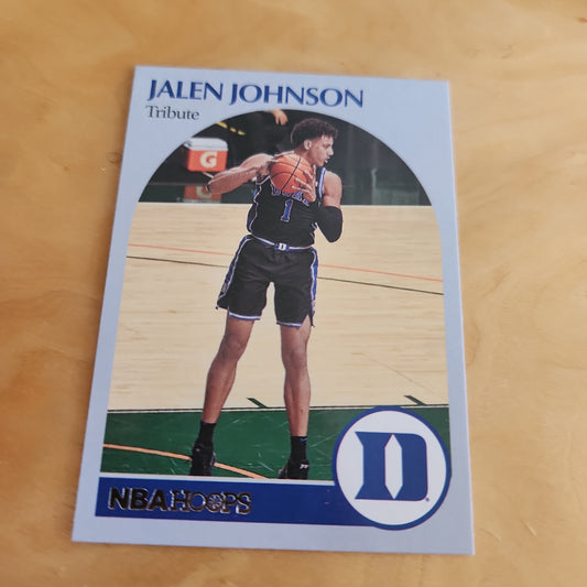 Panini NBA Hoops Draft Picks Jalen Johnson #63