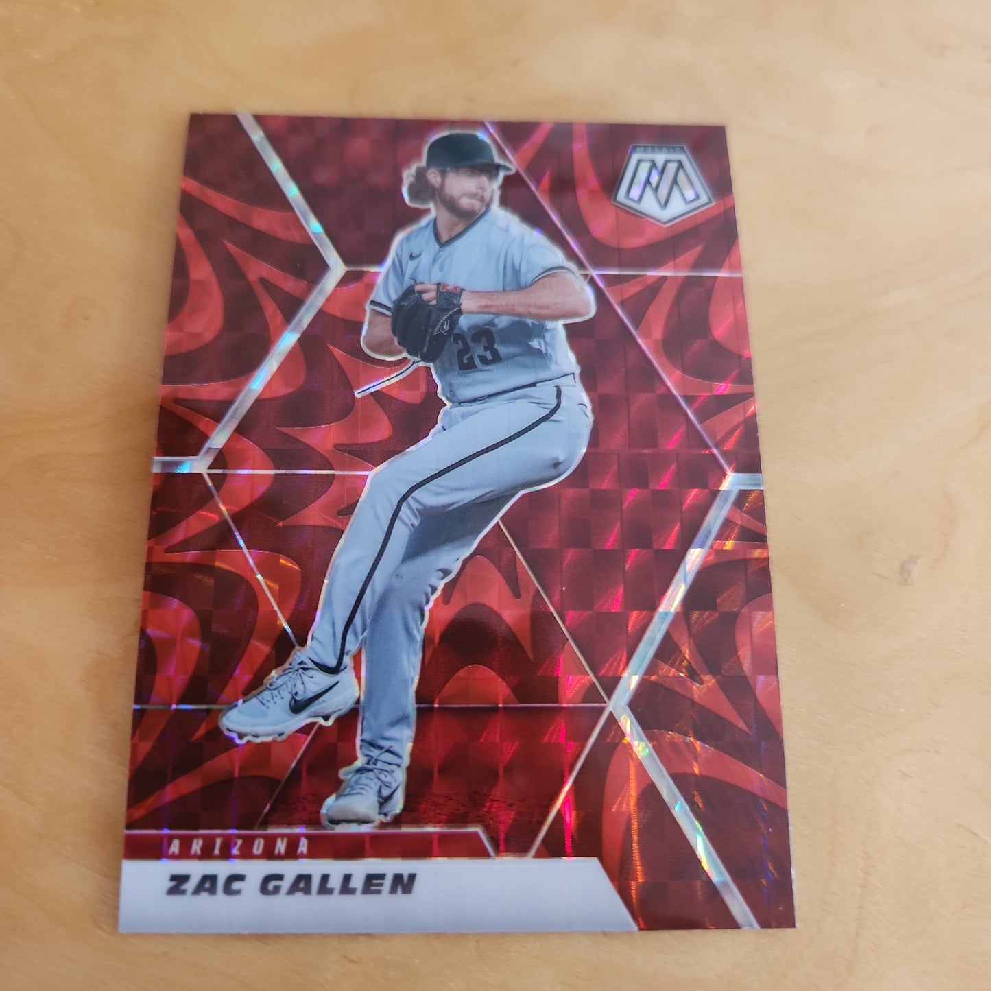 Panini Prizm Mosiac Red Zac Gallen #18