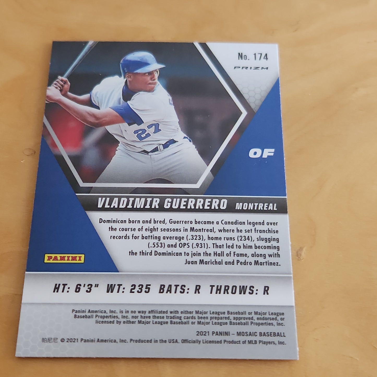 Panini Prizm Mosiac Red Vladimir Guerrero Jr. #174