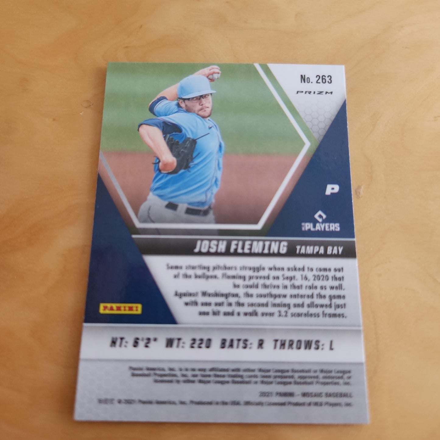 Panini Prizm Mosiac Red Josh Fleming RC #263