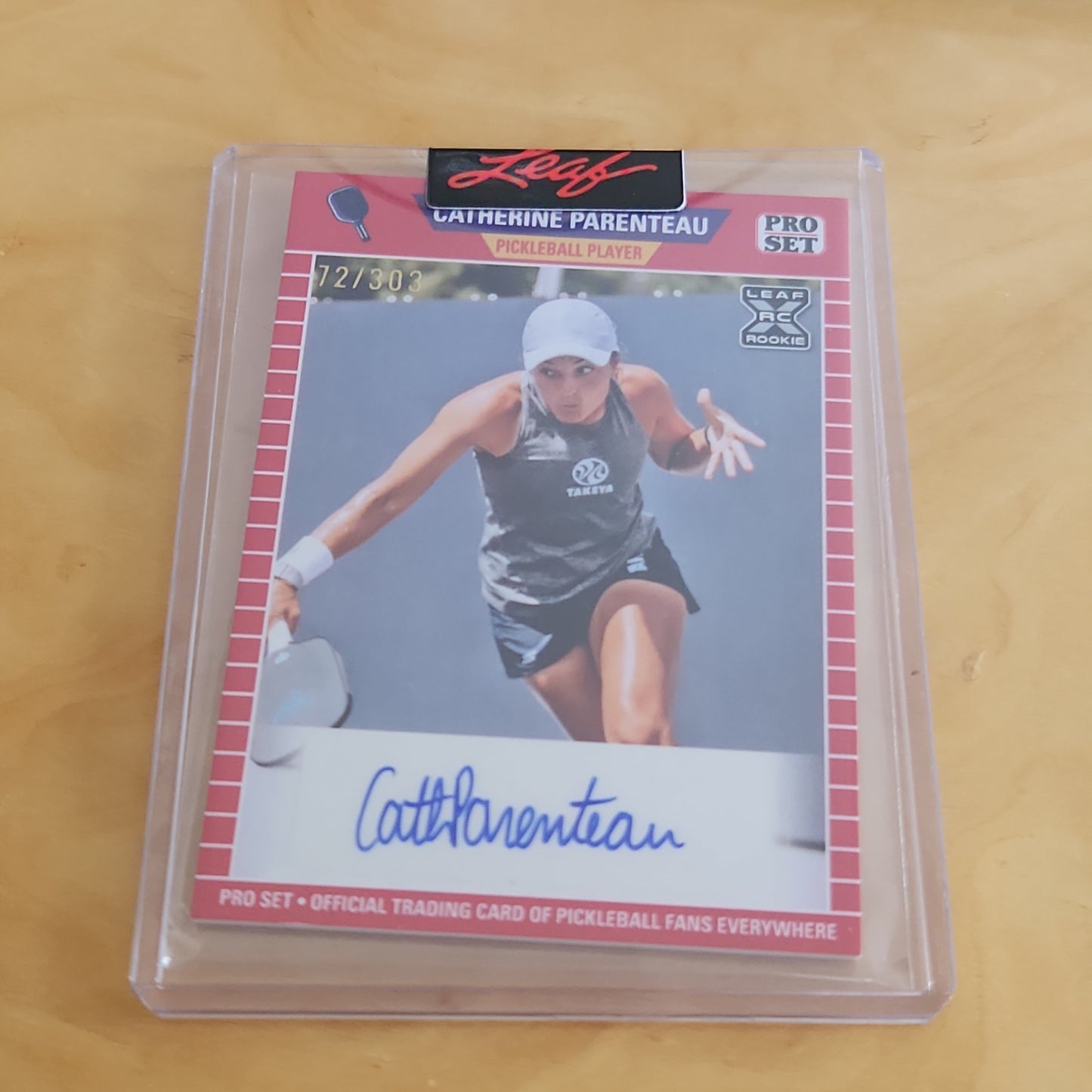 Leaf Pro Set Catherine Parenteau Auto 73/303 #PA-CP1