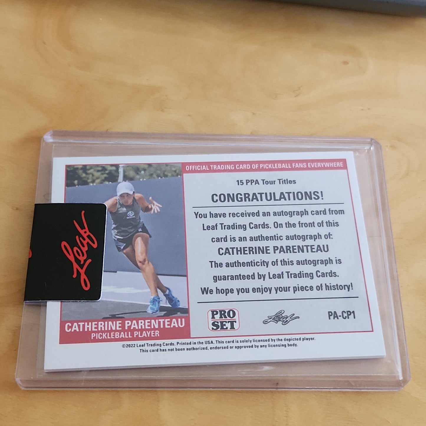 Leaf Pro Set Catherine Parenteau Auto 73/303 #PA-CP1