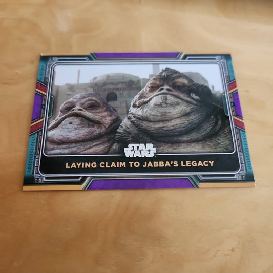 Topps Purple Star Wars Laying Claim To Jabba's Legacy #26