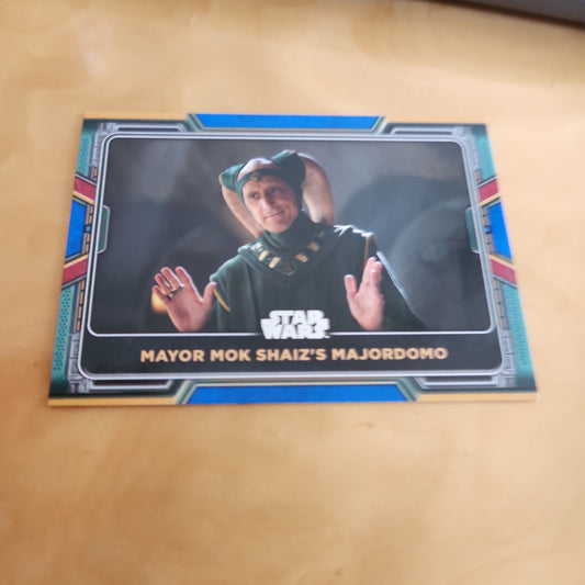 Topps Blue Star Wars Mayor Mok Shaiz's Majordomo #10