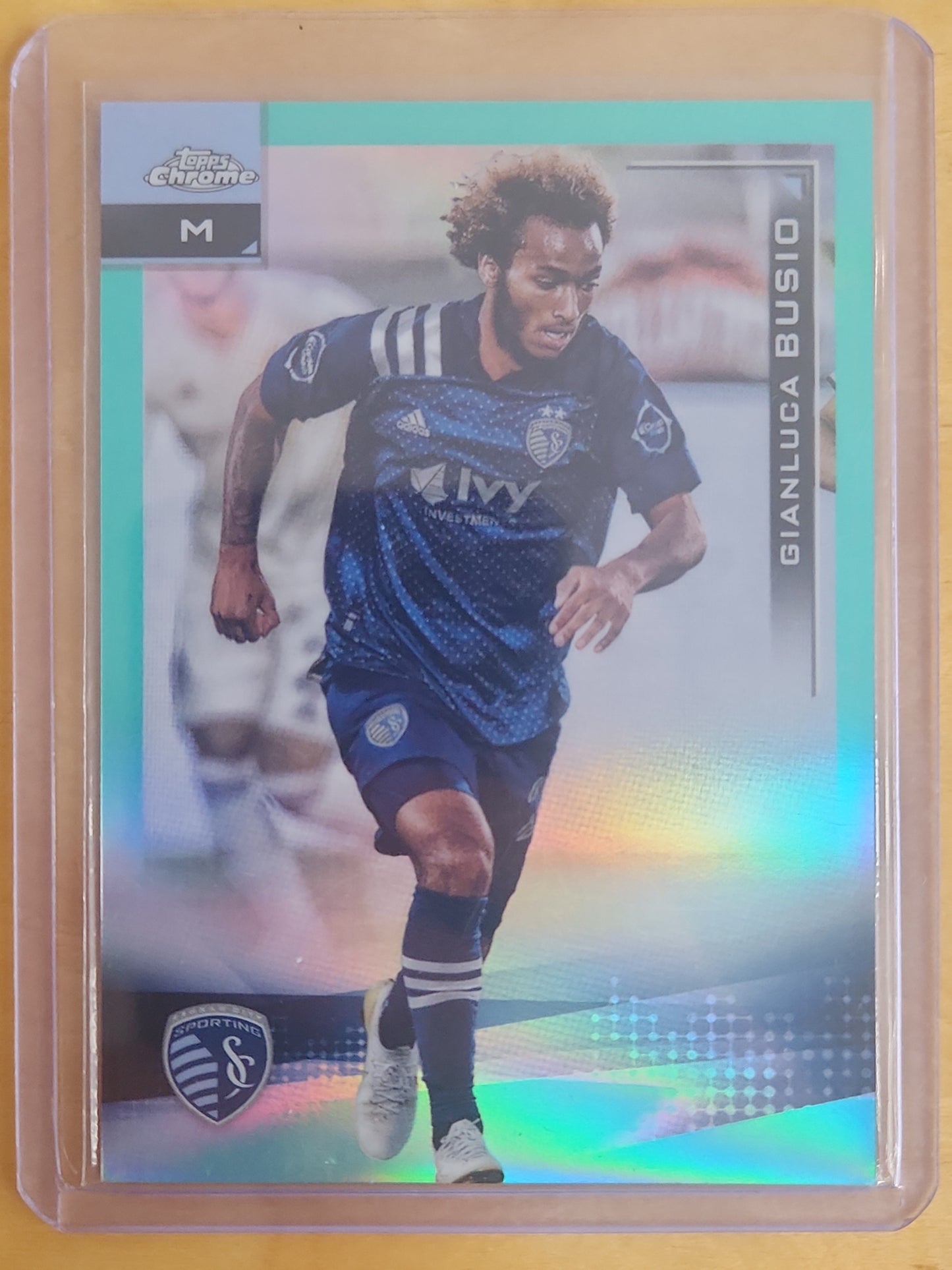 2021 Topps Chrome Aqua Refractor 272/299 Gianluca Busio #102