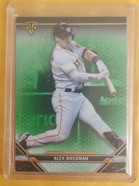 2021 Topps Triple Thread Green 106/259 Alex Bregman #20 Houstan Astros