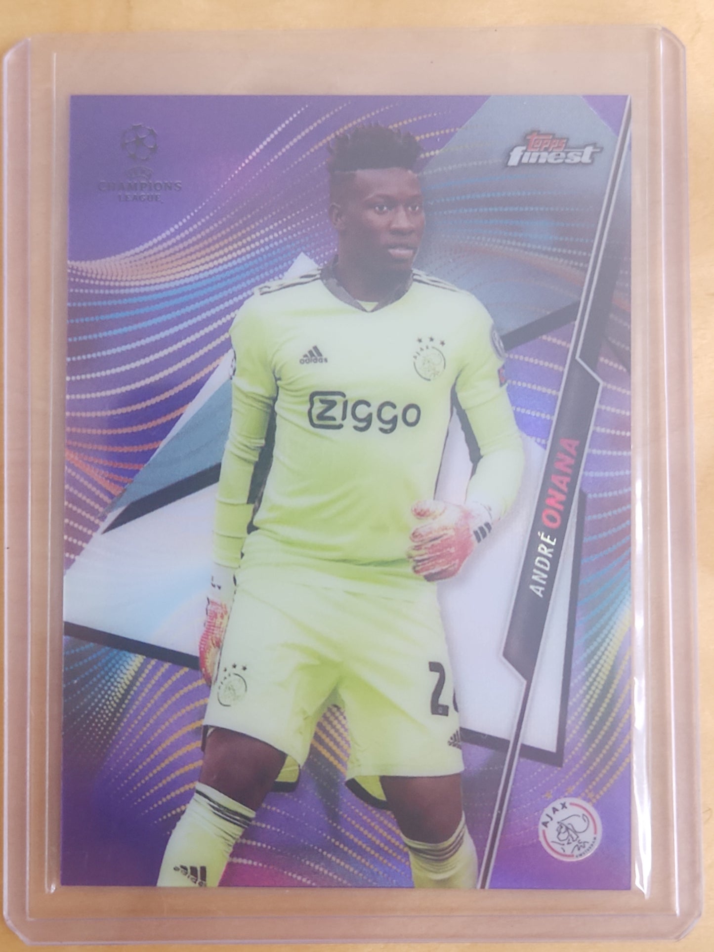 2021 Topps Finest Purple 080/250 Andrés Onana #60