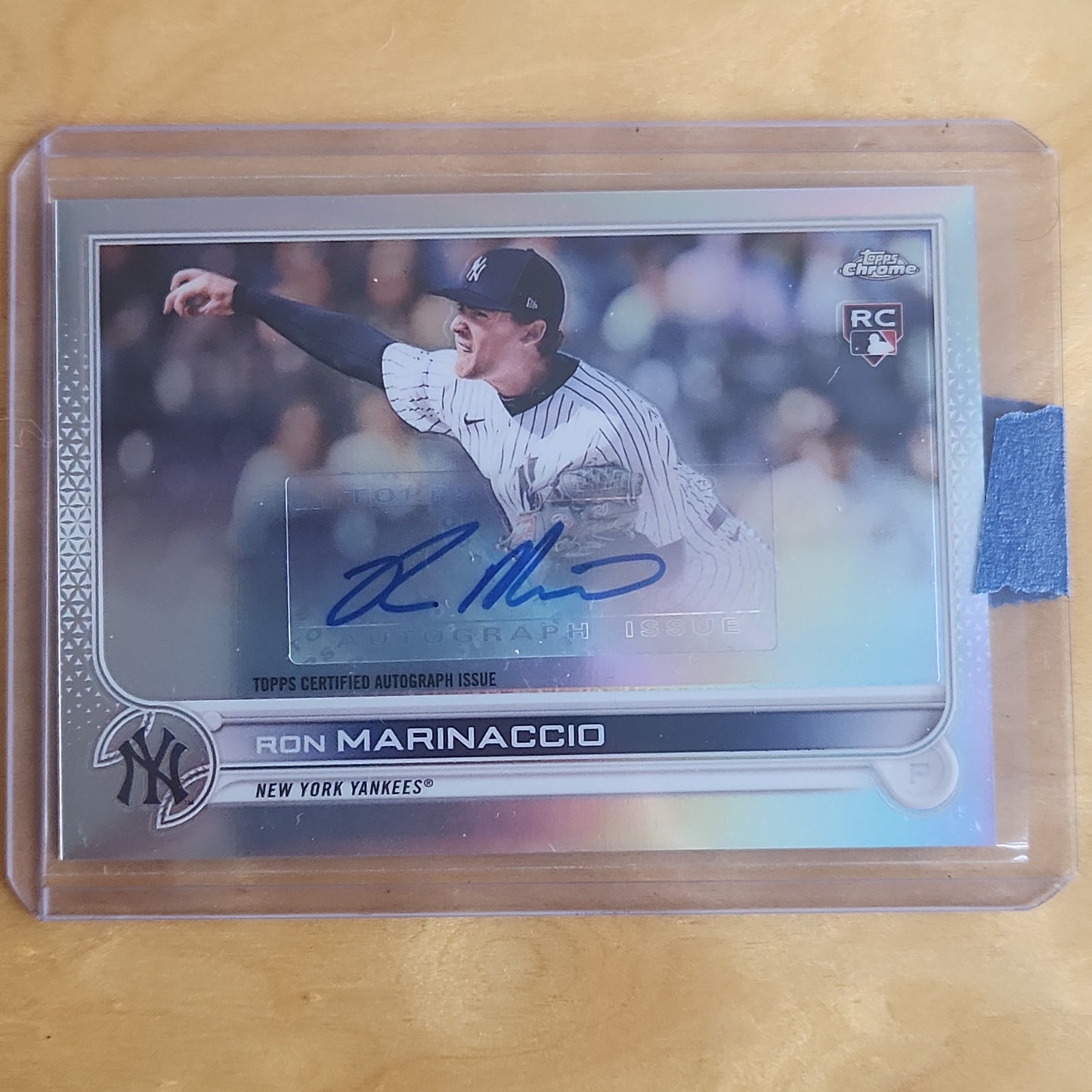 2022 Topps Chrome Ron Marinaccio RC AUTO refractor #AC-RMA