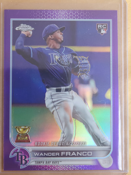 2022 Topps Chrome Wander Franco RC All Star Rookie Purple Refractor #USC200