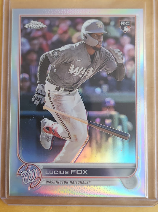 2022 Topps Chrome Lucia's Fox Refractor 030/299 #USC181 Washington Nationals