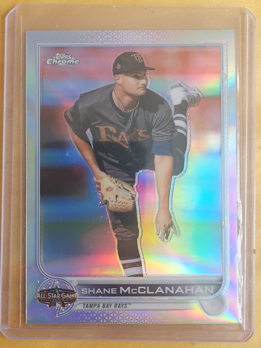 2022 Topps Chrome Shane McClanahan All Star Game Refractor #ASGC-35 Tampa Bay Rays