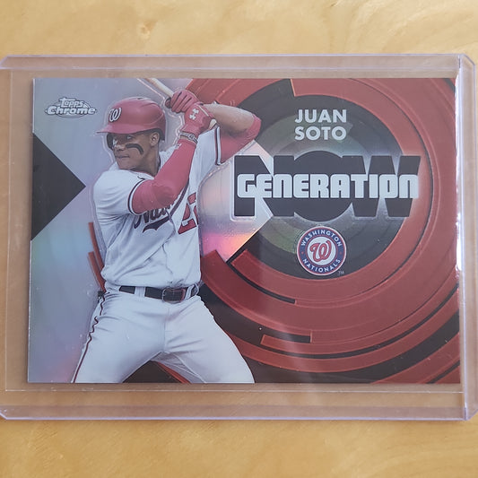 2022 Topps Chrome Jaun Soto Generation Insert Refractor #GNC-3 Washington Nationals