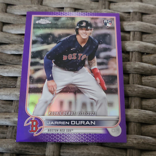 Topps Chrome Purple Jarren Duran RC #USC70