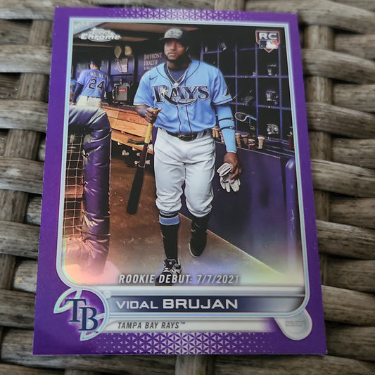 Topps Chrome Purple Vidal Brujan RC #USC91