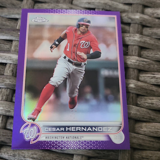 Topps Chrome Purple Cesar Hernandez #USC88