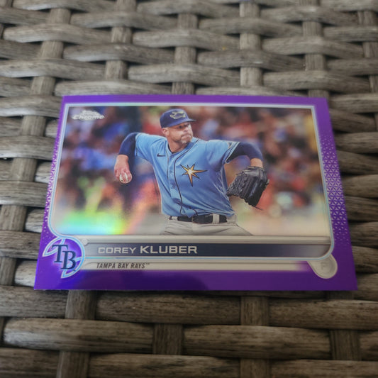 Topps Chrome Purple Correy Kluber #USC197