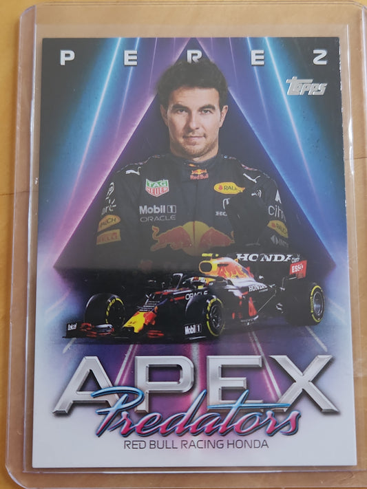 2021 Topps F1 Sergio Perez Apex Predators Insert #AP-SP Red Bull Racing