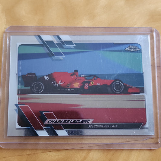 2021 Topps Chrome F1 Charles Leclerc Car #106 Suderia Ferrari