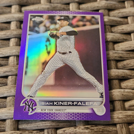 Topps Chrome Purple Isiah Kiner-Falefa #USC146