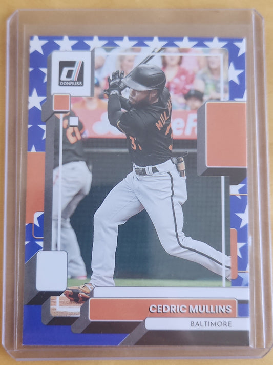 2022 Panini Donruss Cedric Mullins 4th of July #172 Baltimore Orioles