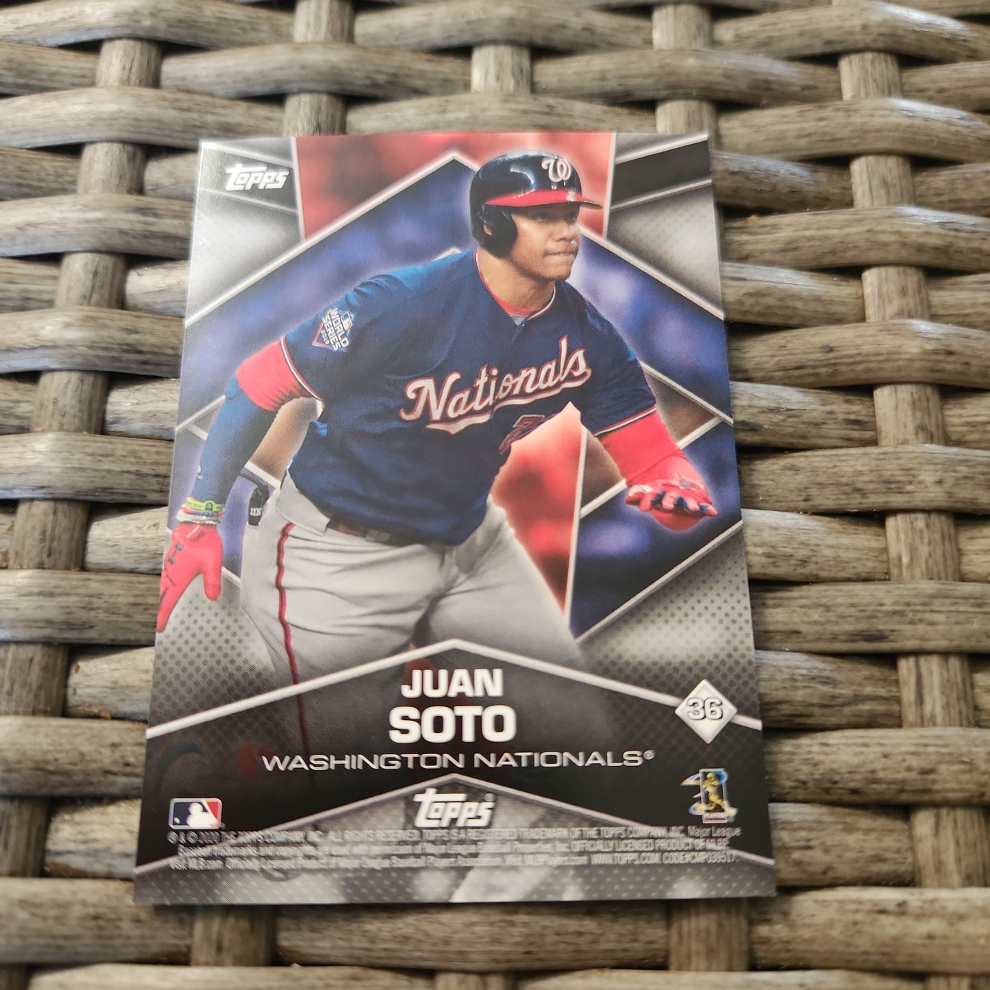 Double Sided Topps Aaron Judge #77 And Juan Soto #36
