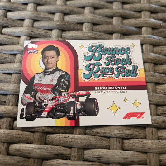 Topps Formul 1 Bounce Rock Race Roll Zhou Guanyu RC #BRRR-GZ