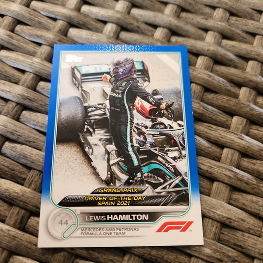 Topps Blue Lewis Hamilton 14/99 #176