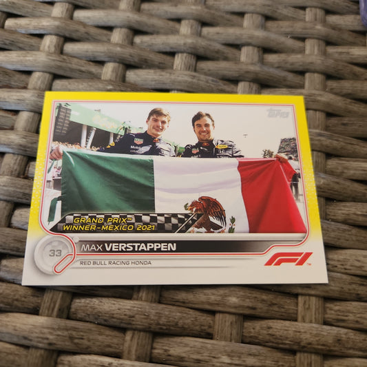 Topps Yellow Max Verstappen 18/125 #168