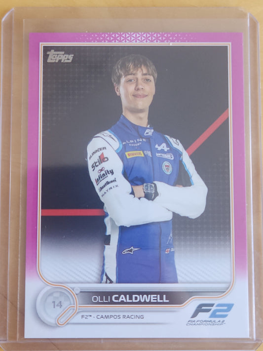 2022 Topps F1 Olli Caldwell Formula 2 142/150 #89