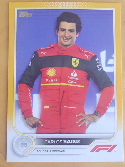 2022 Topps F1 Carlos Sainz Orange 43/50 #30