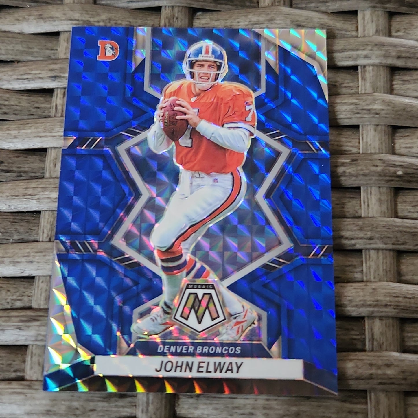 Panini Mosaic Blue John Elway 03/99 #63